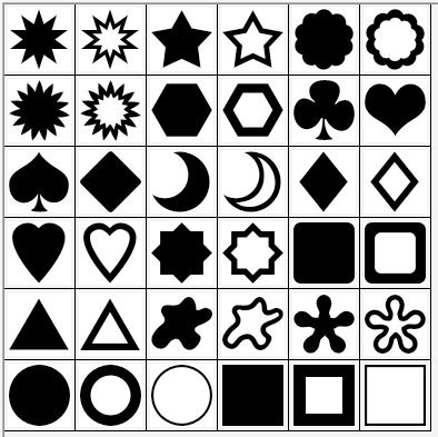 symbols shapes