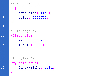 Basics of CSS