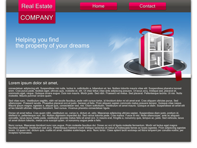Real Estate Company Layout Tutorial: Final Result (Click to enlarge)