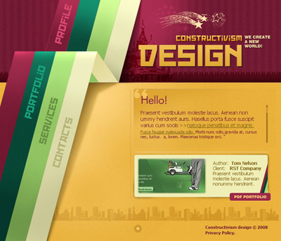 Design a 3D Retro Strip Tutorial: Final Result (Click to enlarge)