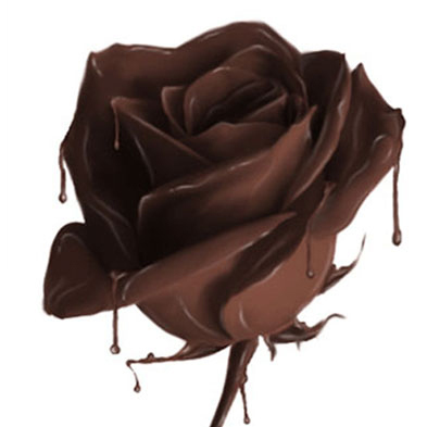 Rose from Chocolate! Tutorial: Final Result