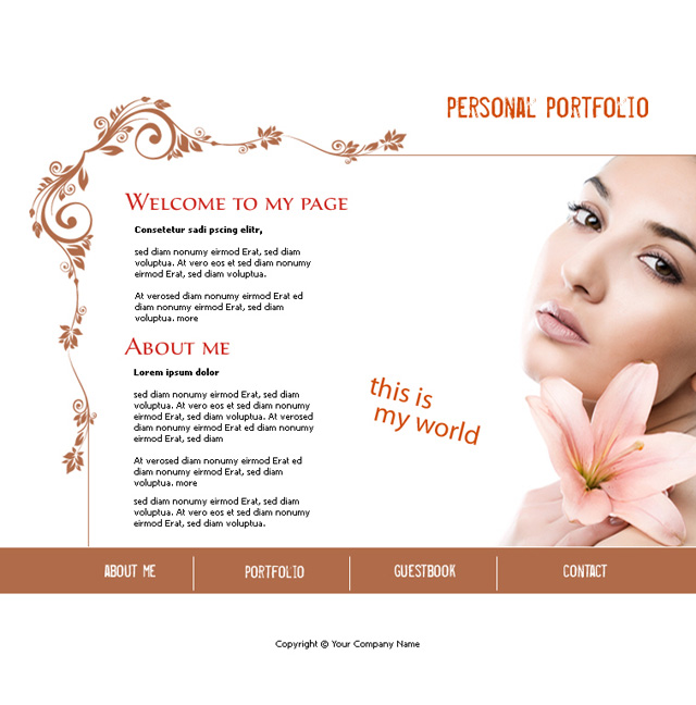 Personal Portfolio Layout - Vector Style Layout image 10