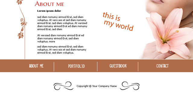 Personal Portfolio Layout - Vector Style Layout image 11