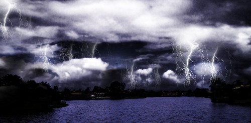 Transform a Daylight Photo into a Realistic Lightning Storm Scene image 14