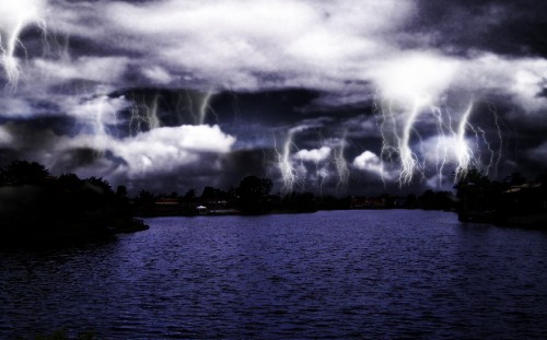 Transform a Daylight Photo into a Realistic Lightning Storm Scene image 16