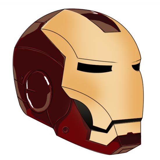 Paint an Iron Man's Helmet Digitally in Photoshop | Drawing Techniques