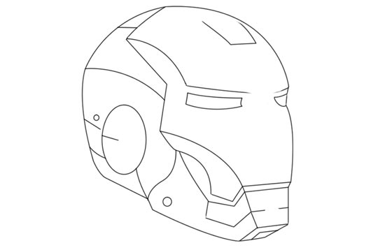 Paint an Iron Man's Helmet Digitally in Photoshop | Drawing Techniques