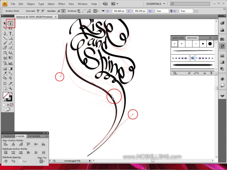 calligraphy pen illustrator download