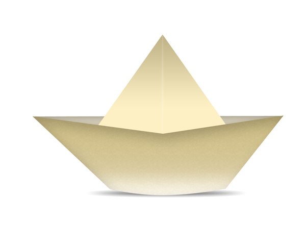 How To Make Simple Paper Boat Vector in Photoshop | Drawing Techniques