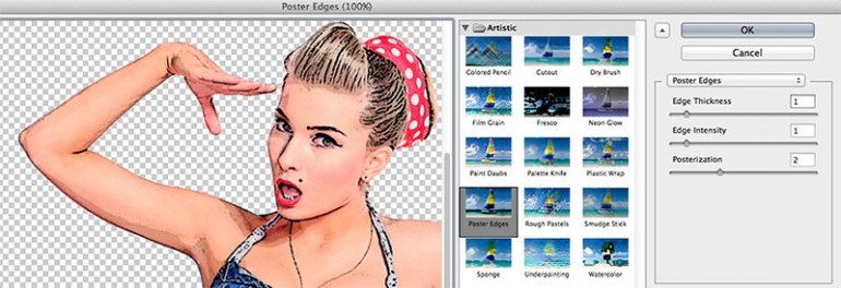 1950's Pin Up Poster in Photoshop 12