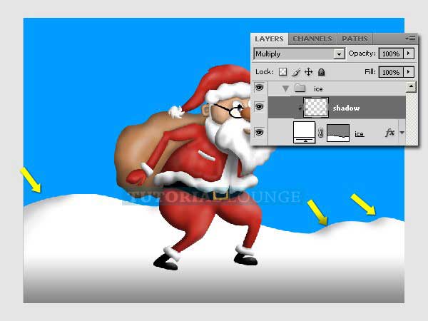 Learn To Draw Walking Santa Using Photoshop 29