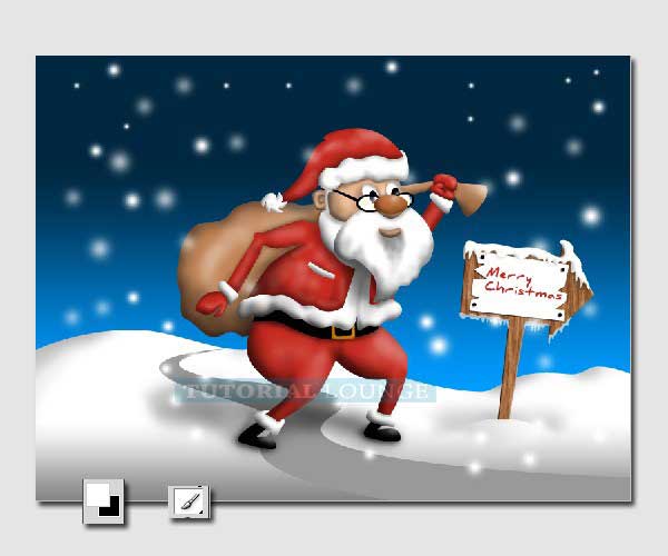 Learn To Draw Walking Santa Using Photoshop 45