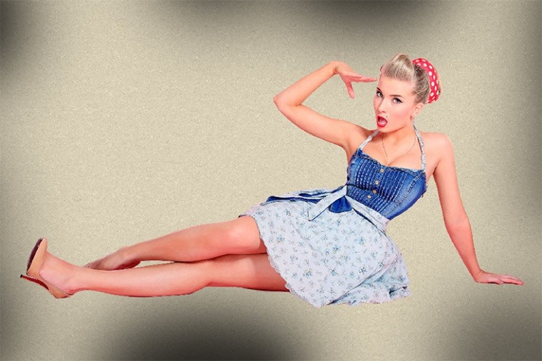 50s Pin Up Girl Stock Photos and Images - 123RF