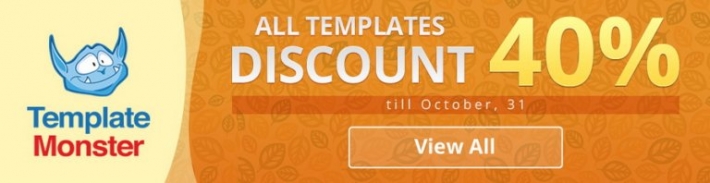Fall Sale. Save 40% on any Purchase from TemplateMonster!