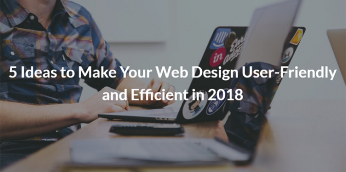 5 Ideas to Make Your Web Design User-Friendly and Efficient in 2018
