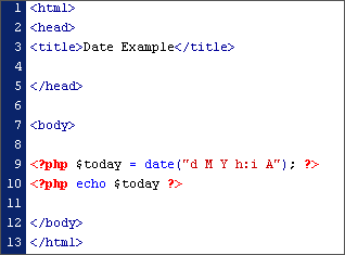 and time using php | PHP