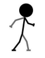 Walk Cycle of a Stick Man | ImageReady Animation